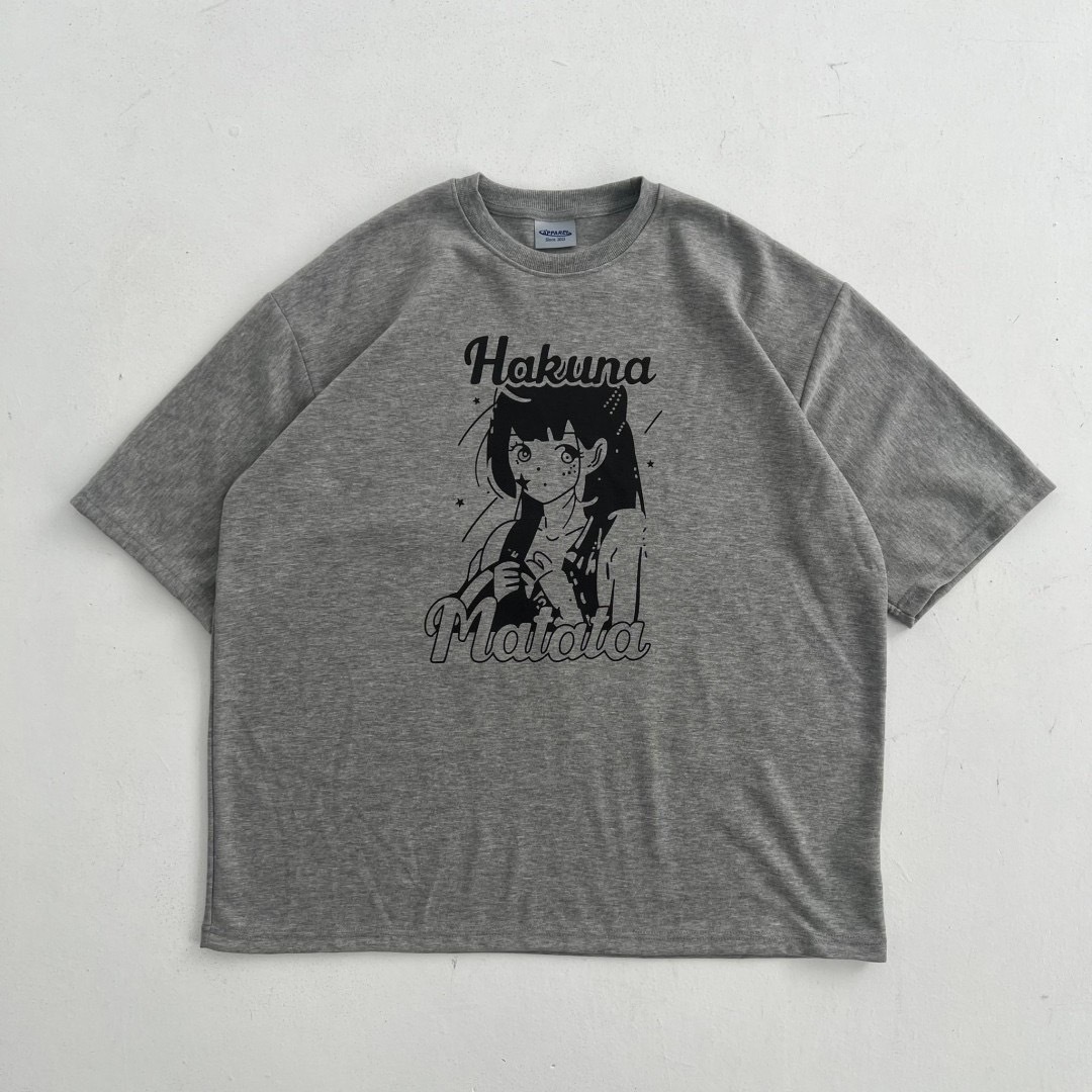 11307-Hakuna卡通圖案圖T