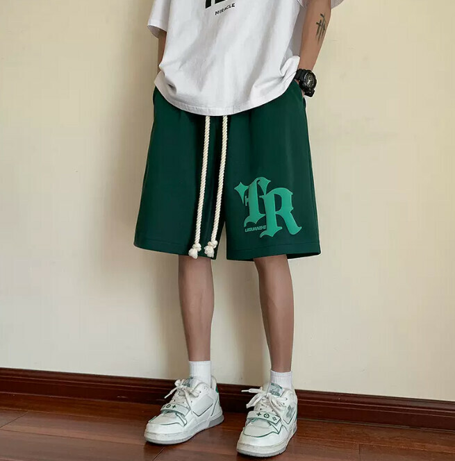 激抵休閒短褲（綠色M-5XL）（下單后聯繫客服確認發貨尺碼）