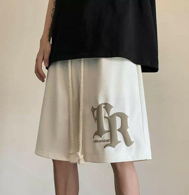 激抵休閒短褲（米色M-5XL）（下單后聯繫客服確認發貨尺碼）