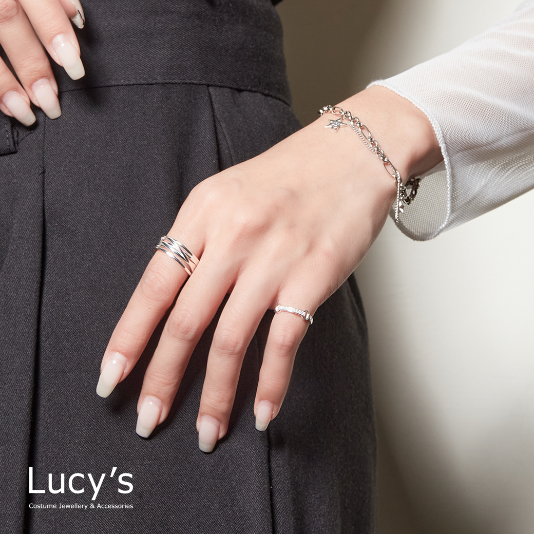 925純銀 枷鎖 戒指 (104808/104810/104811/115213)