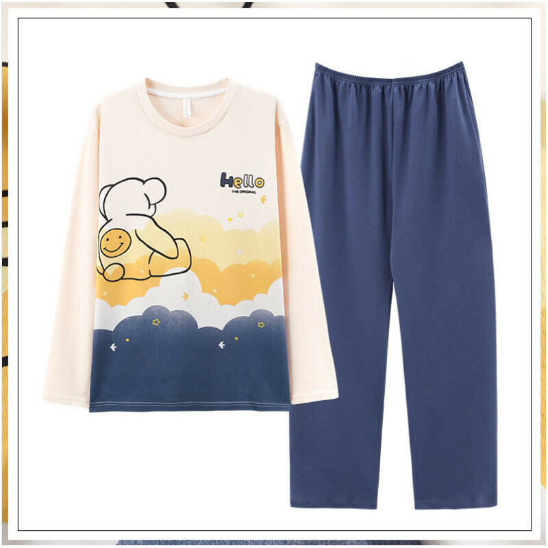 熱賣圓領睡衣套裝【M-XXL碼 AM58178】【下單后聯絡客服確認發貨尺碼 】