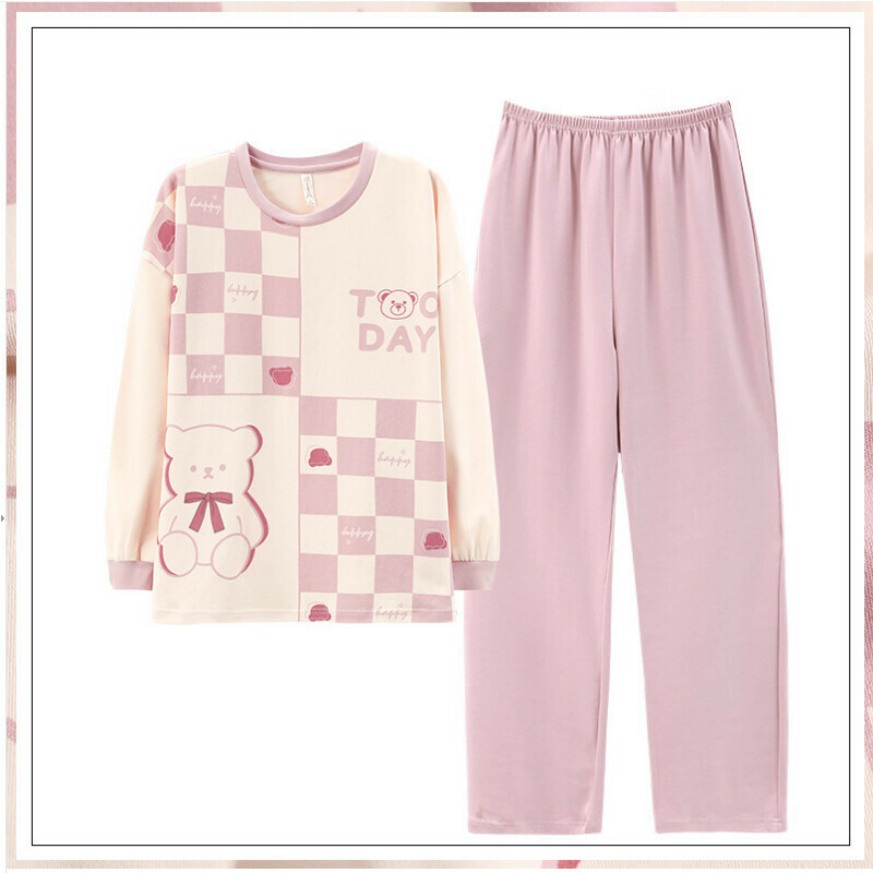 熱賣圓領睡衣套裝【M-XXL碼 AM58187】【下單后聯絡客服確認發貨尺碼 】