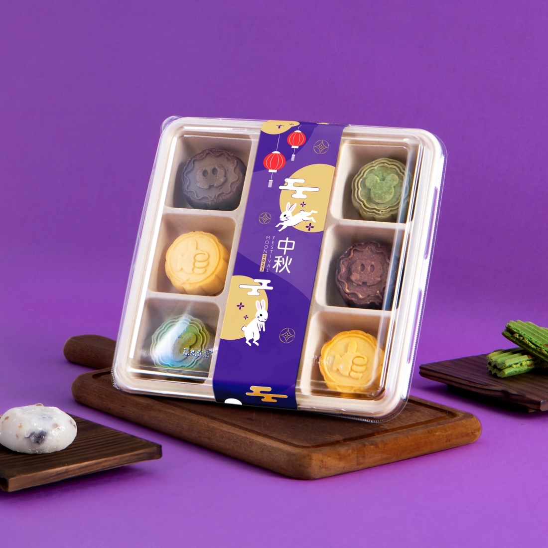 公版全彩餐盒腰封 H26-中秋紫