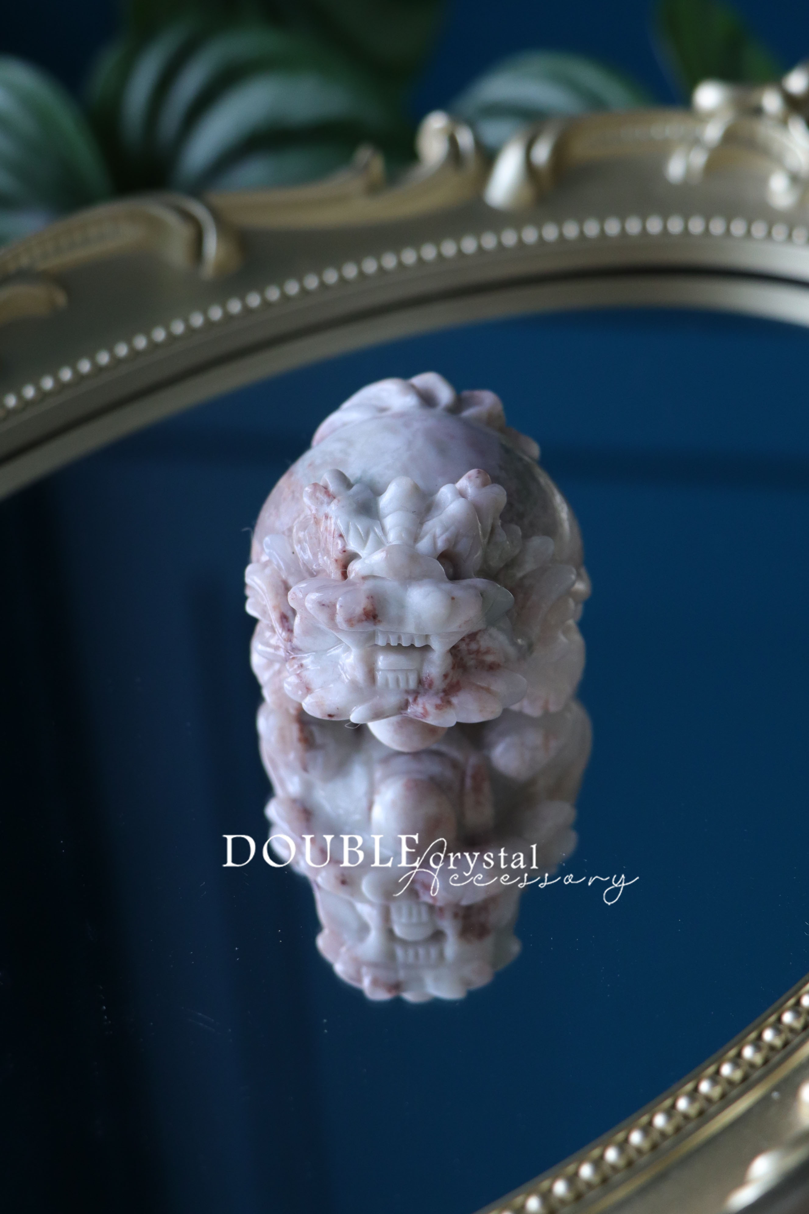 粉色水草瑪瑙龍龜