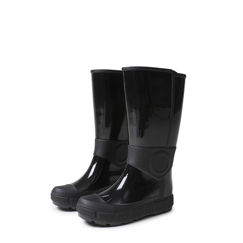 Height water boots and rain boots (size 36-41 black) (contact customer service to confirm the shipping size after placing the order)