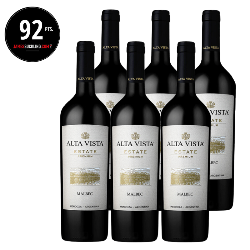 (JS92) Alta Vista 莊園精品馬爾貝克紅酒 2019 木塞 750ml (6支裝) [7798057480090_2019-6]