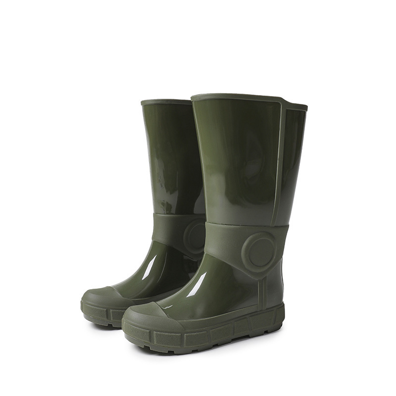 High water boots and rain boots (size 36-41 green) (contact customer service to confirm the shipping size after placing an order)