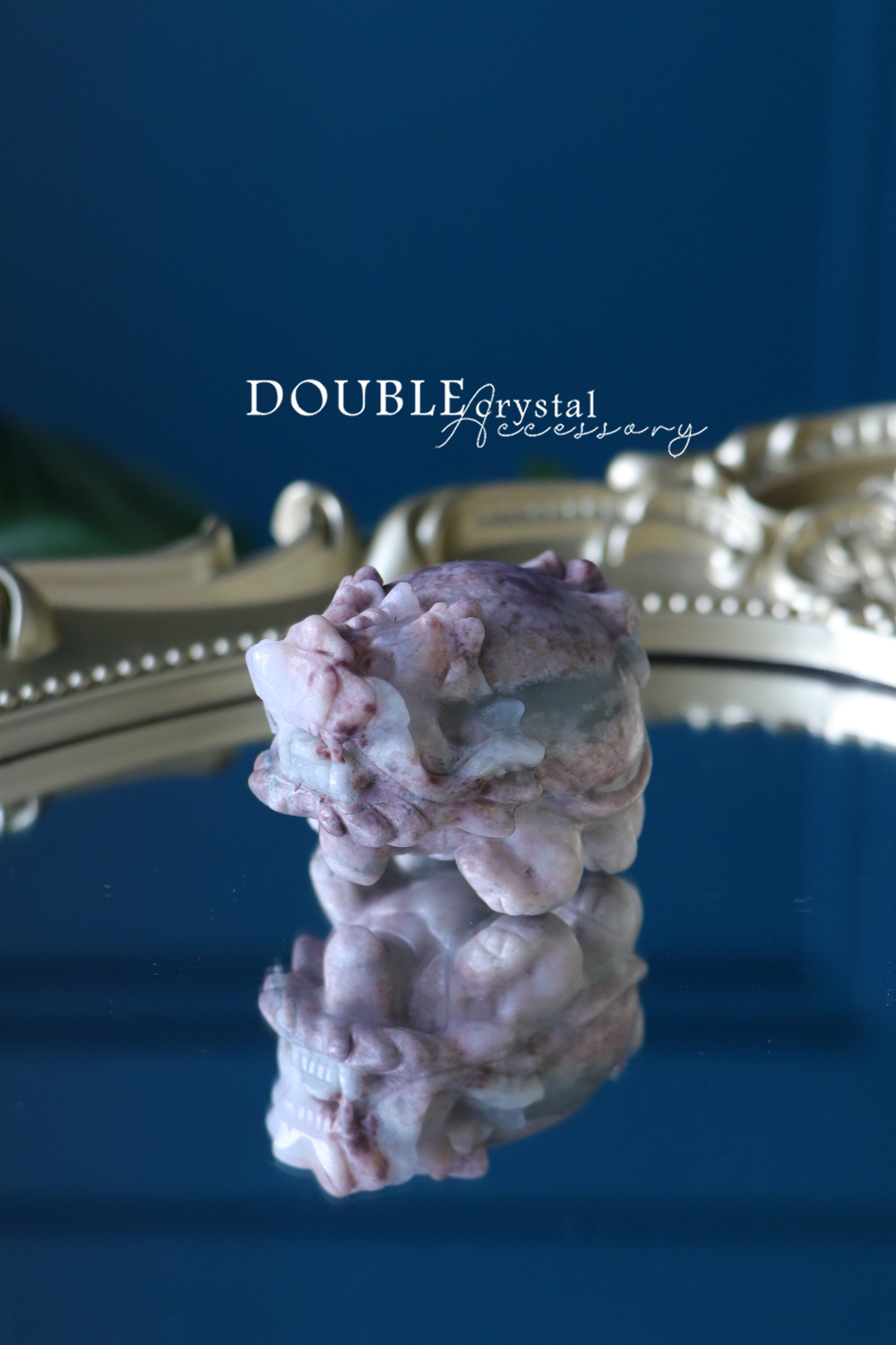 粉色水草瑪瑙龍龜