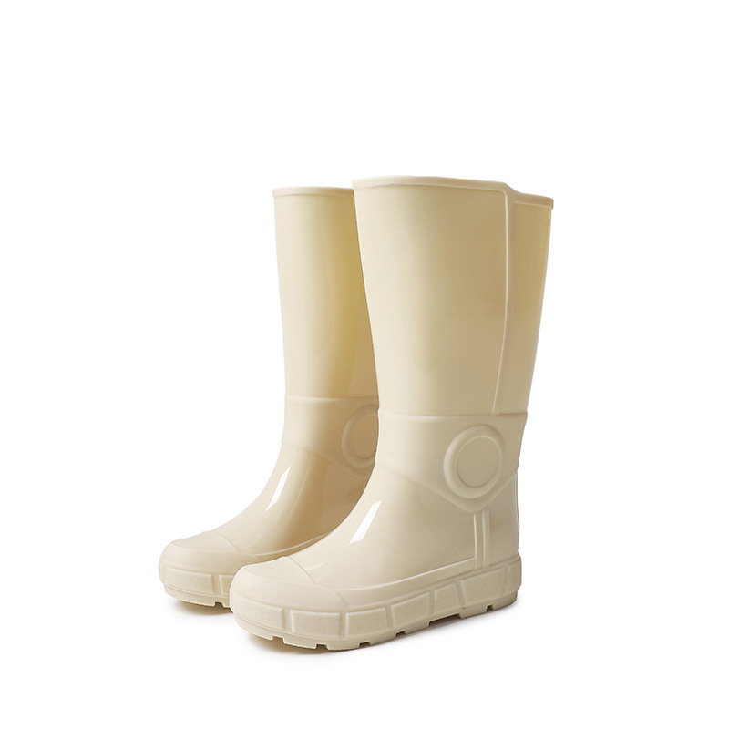 High water boots and rain boots (size 36-41 apricot) (contact customer service to confirm the shipping size after placing an order)
