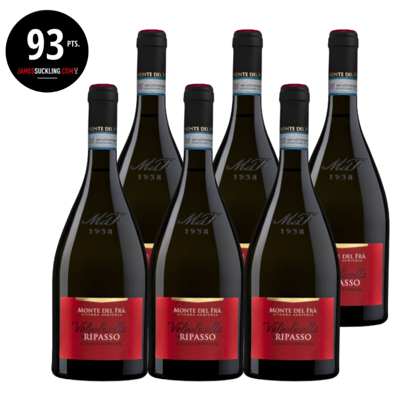 (JS93) Monte Del Fra Valpolicella Ripasso 意大利紅酒 Doc 2018 750ml (6支裝) [8032589500109_2018-6]