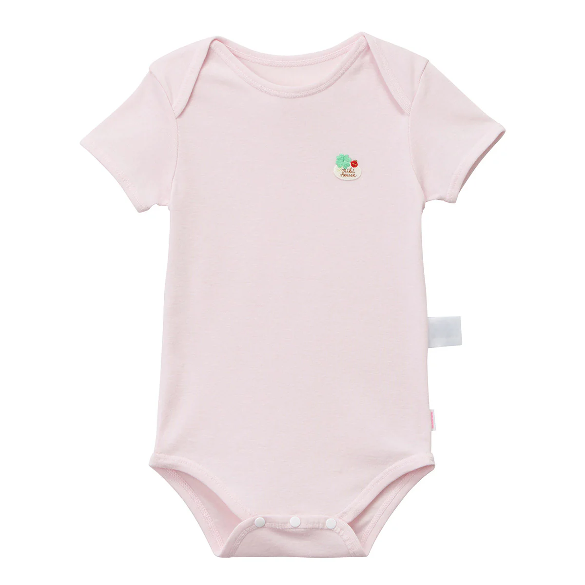 羅紋針織棉套頭短袖包臀衣-粉