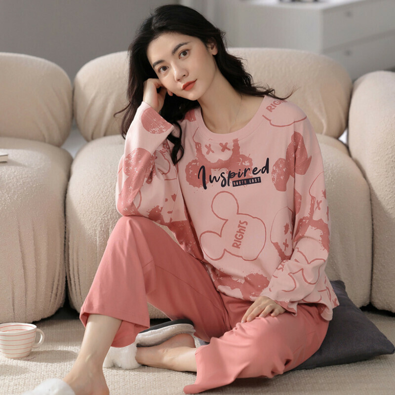 爆款圓領睡衣套裝【M-XXL碼  LF7212】【下單后聯絡客服確認發貨尺碼 】