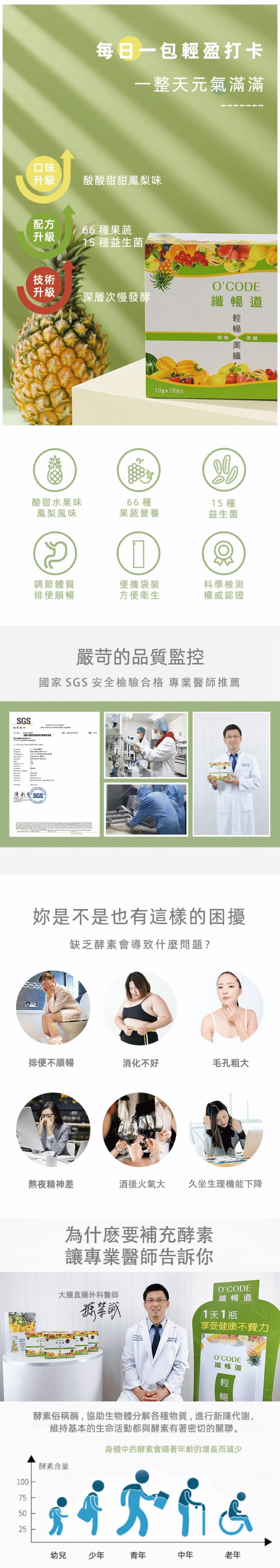 8折優惠再送【加碼禮】 送給最懂腸道養生的鐵粉 纖暢道一盒原價1,980元  ★一盒8折1580元  ★二盒8折3160元 【加碼送】 好氣色體驗組:纖暢道3包+鐵劑飲3包(價值580元)  ★四盒8折6320元 【加碼送】 1、好氣色體驗組：纖暢道3包+鐵劑飲3包(價值580元) 2、心情愉悅複方純精油10ml(價值1980元)  *請直接下單方案之盒數，贈品將顯示於結帳頁面。