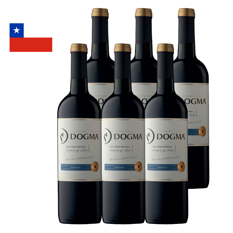 Dogma Merlot 智利德格瑪梅洛紅酒 2023 750ml (6支裝) [7804321099230_2023-6]