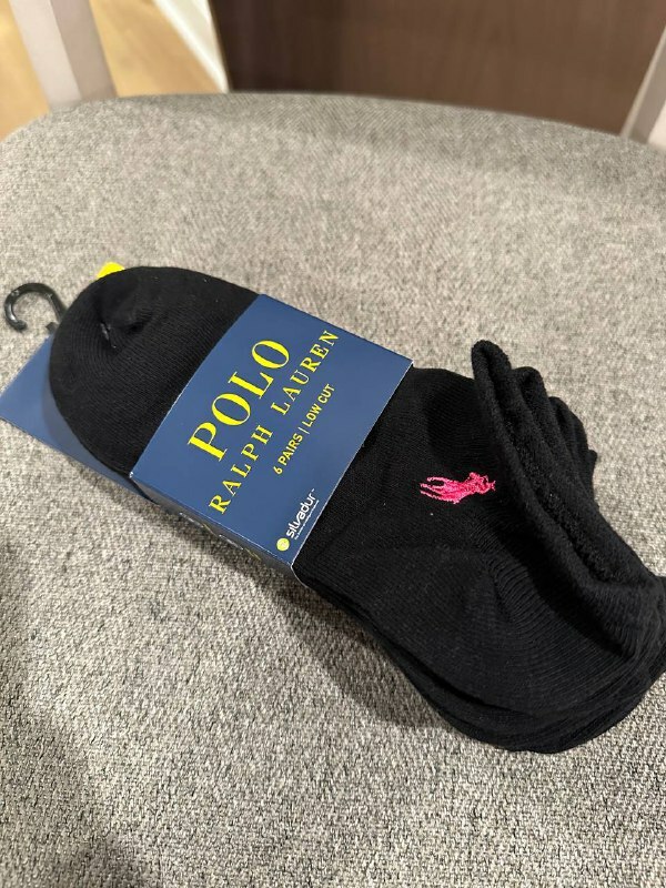 [U] POLO RALPH LAUREN 727971PK2Z WOMEN'S FLAT KNIT LOW-CUT SOCKS,BLACK, 47852516624 (UPR232)