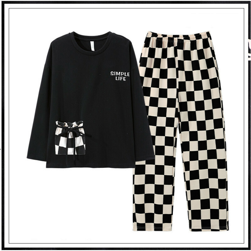 激抵圓領睡衣套裝【M-XXL碼 AM20660】【下單后聯絡客服確認發貨尺碼 】