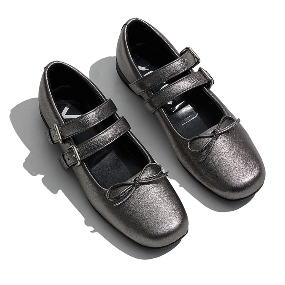 [OPEN YY] PADDED BUCKLE BALLET FLATS