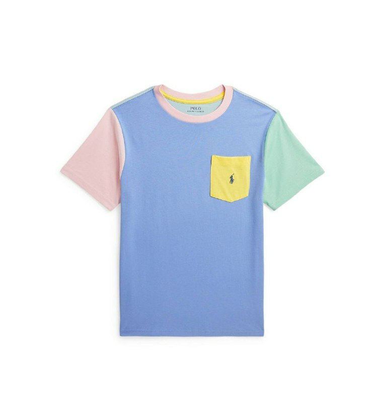 [U] POLO RALPH LAUREN CLASSIC KID'S T-SHIRT,MULTI, 323861435009-BLUE MULTI (UPR244)