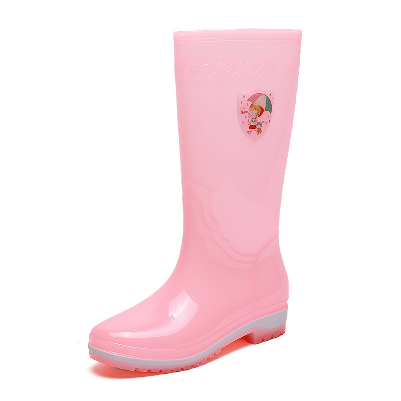 High water boots and rain boots (size 36-40 pink) (contact customer service to confirm the shipping size after placing an order)