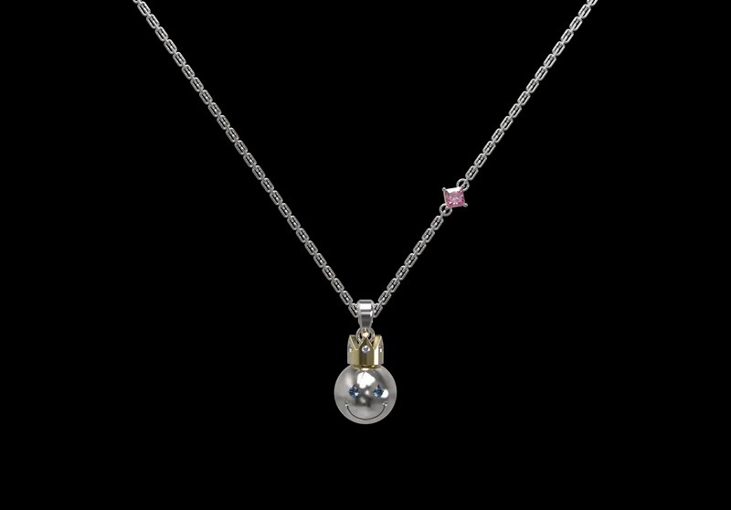 VSCH 笑臉皇冠項鍊