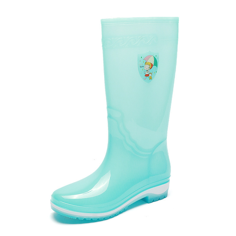 Height water boots and rain boots (size 36-40 light blue) (contact customer service to confirm the shipping size after placing the order)