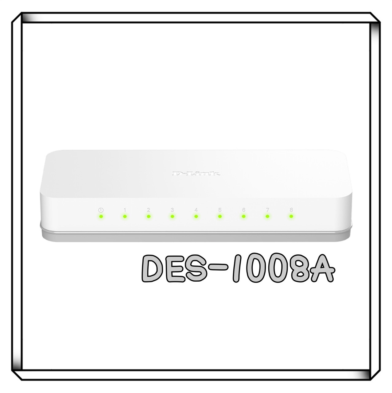 D-Link 友訊 DES-1008A桌上型網路交換器