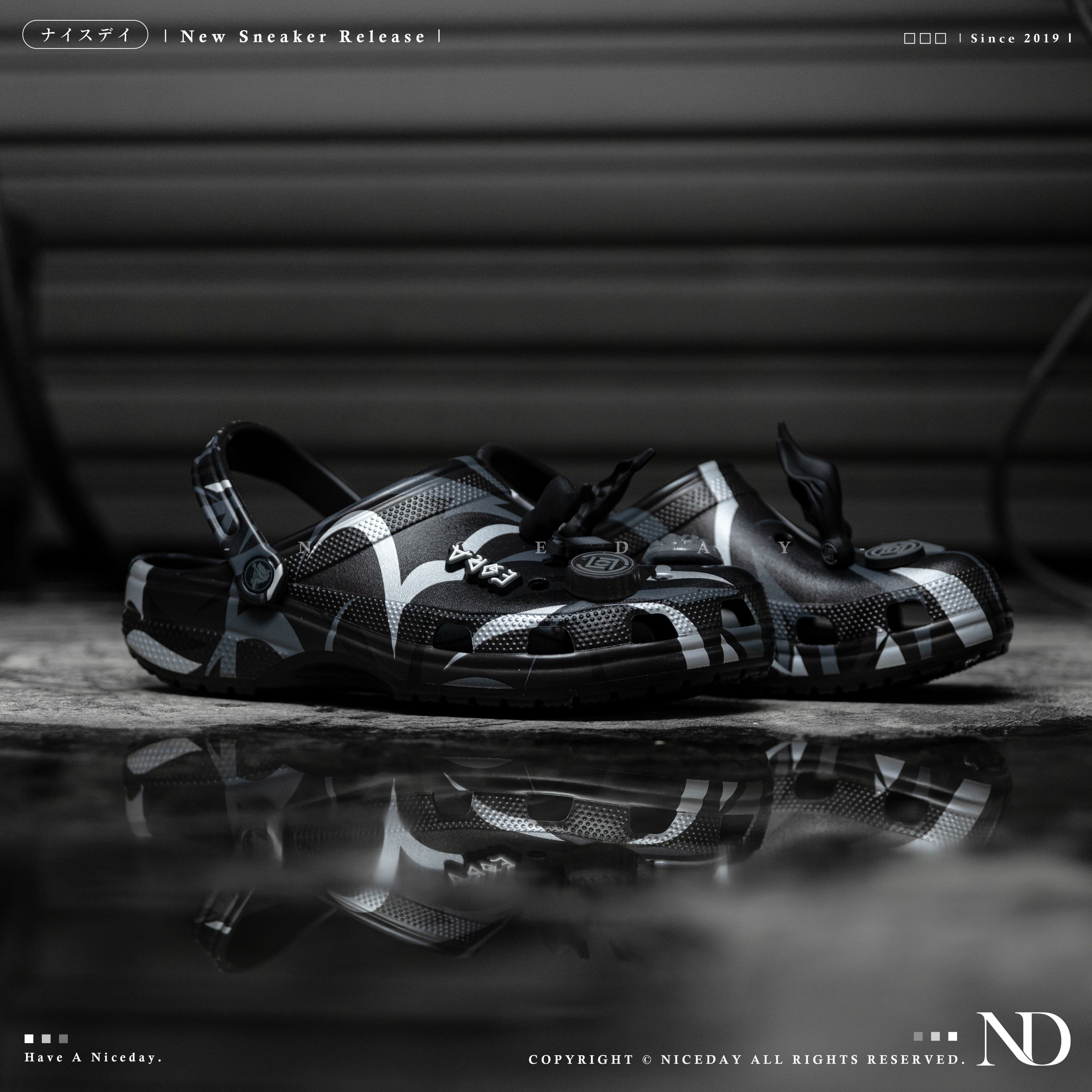 NICEDAY 代購 Clot x Crocs 荊棘 卡駱馳 聯名款 洞洞拖 反光 黑 紫 綠 男女尺寸