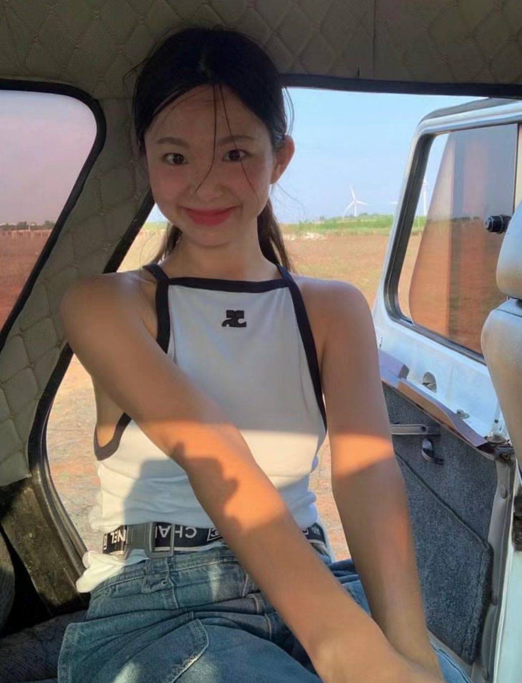 Courreges 白色背心 -M