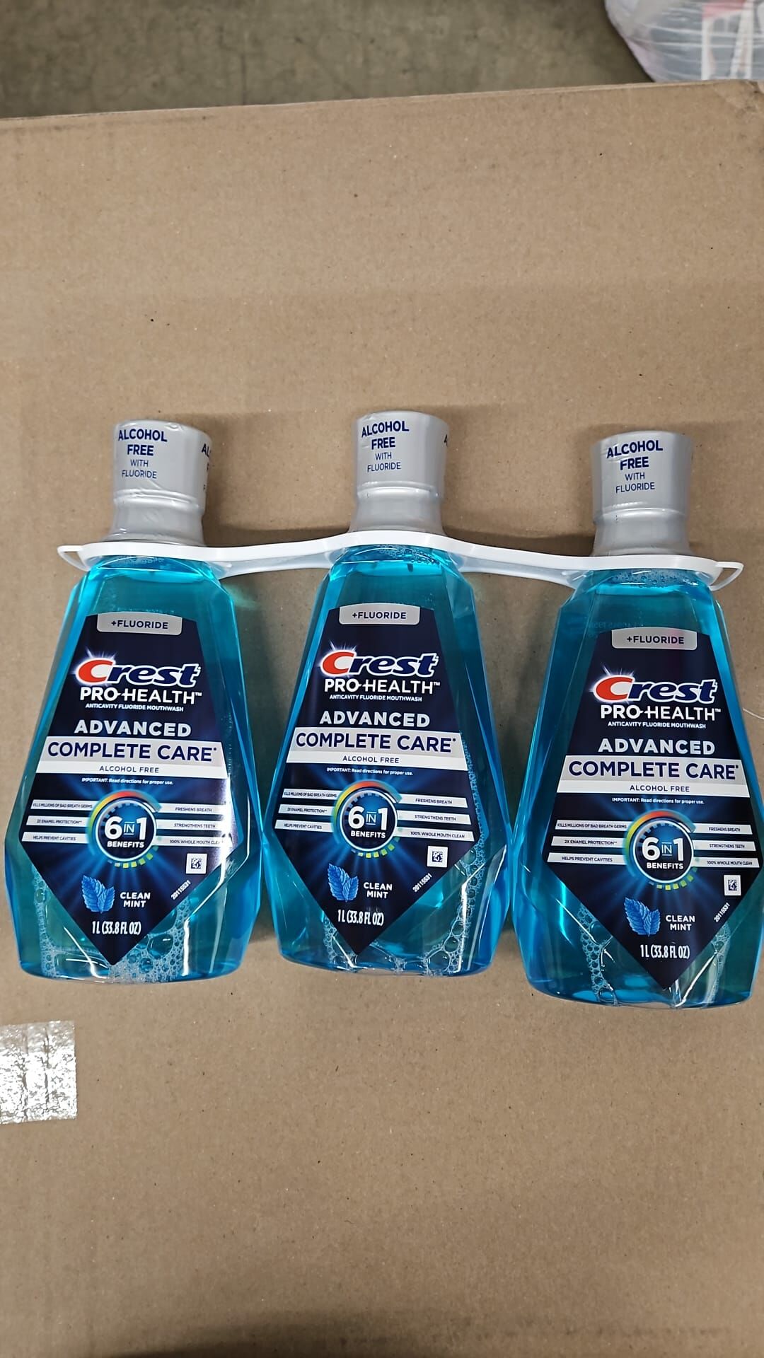 【現貨】Crest L051747 多重保護防蛀氟化物漱口水 (3支裝)