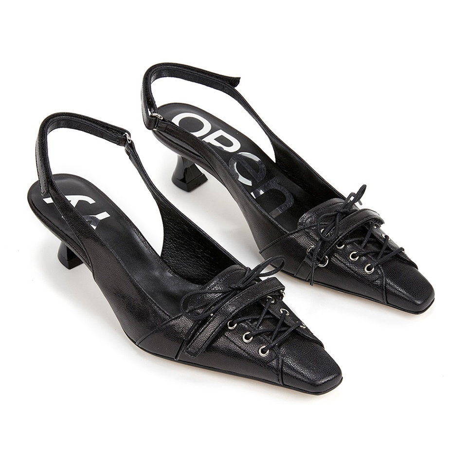 [OPEN YY] LACE-UP POINTY HEEL