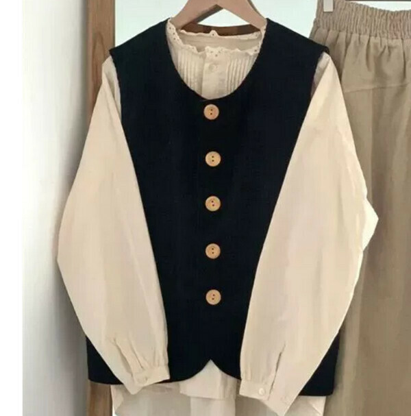 激抵胖mm馬甲#單件（黑色）(M-4XL碼) (下單後聯系客服確認尺碼) 
