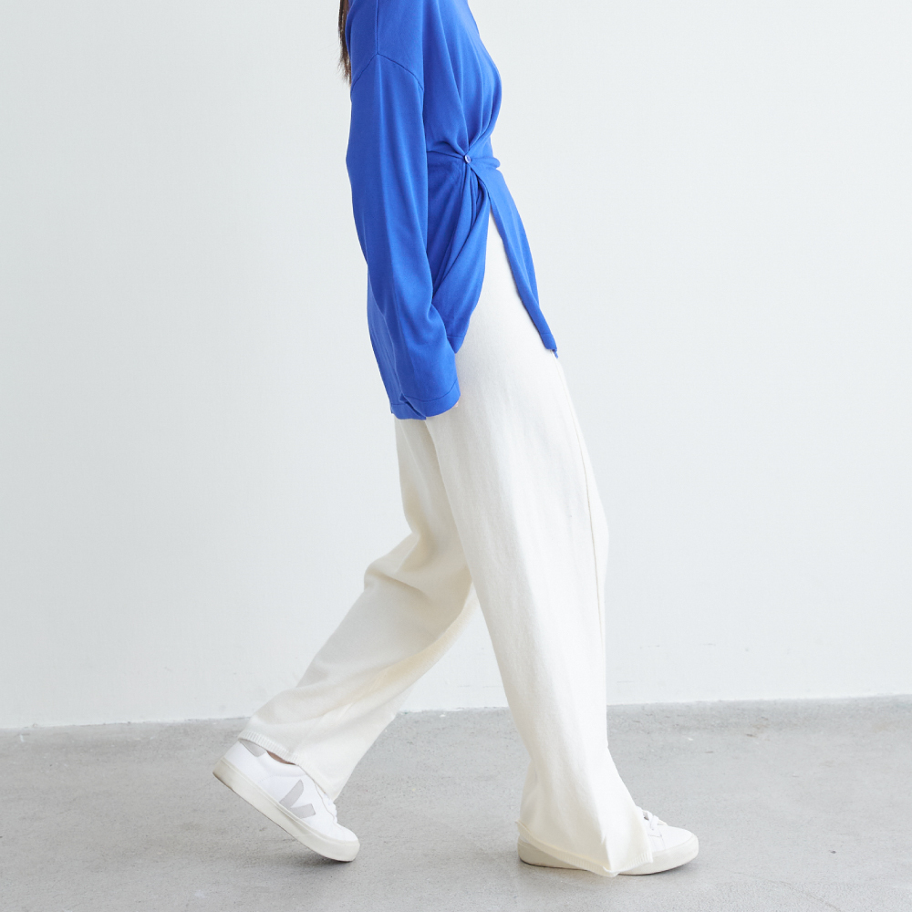 SALE300 軟綿綿前開岔舒服長褲