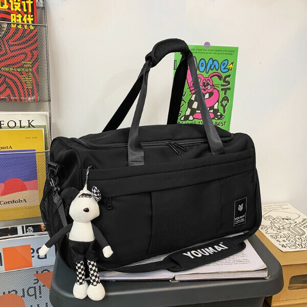 Hot Selling Travel Bags Shoulder Bags Crossbody Bags Handbags [Black] Size [Single Bag with Pendant]