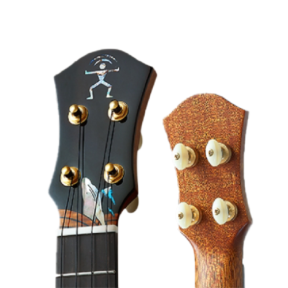 aNueNue aNueNue / KYAS WHALE(Koa/Black)26吋全單烏克麗麗(夏威夷相思木)(浸黑虎紋楓木＋紅松)(原聲款/插電款)彩虹人官方認證 第 4 張圖片｜三峽烏克麗麗