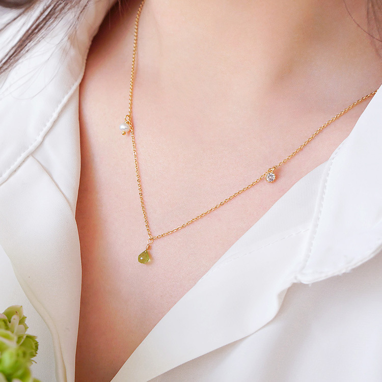 彩虹糖 – 橄欖石 – 項鍊