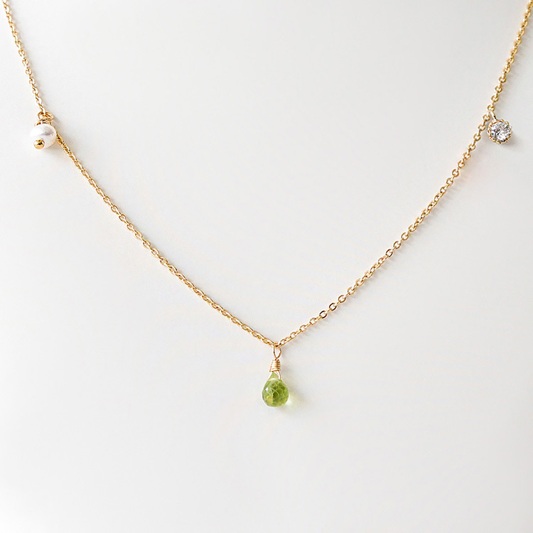 彩虹糖 – 橄欖石 – 項鍊