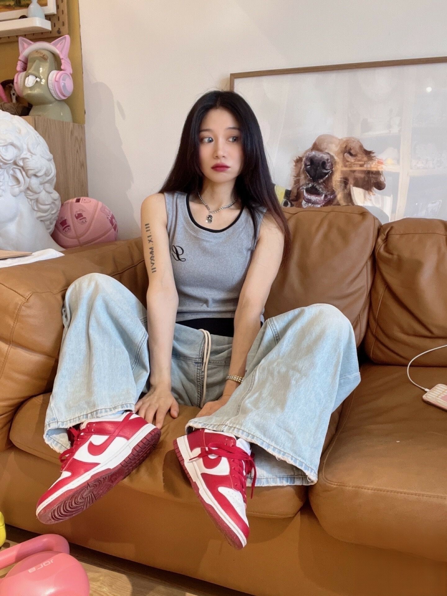 【代購】Nike Dunk Low W Next Nature " Gym Red " 紅白 女款 DN1431-101