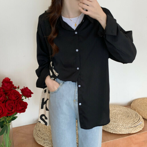 Slouchy Shirt (Black One-size-fits-all)