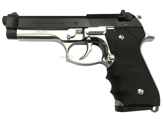 Tokyo Marui M92FS GBB Pistol - Silver Frame