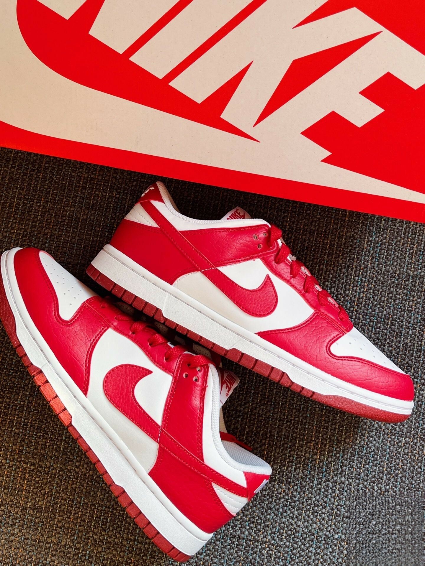 【代購】Nike Dunk Low W Next Nature " Gym Red " 紅白 女款 DN1431-101