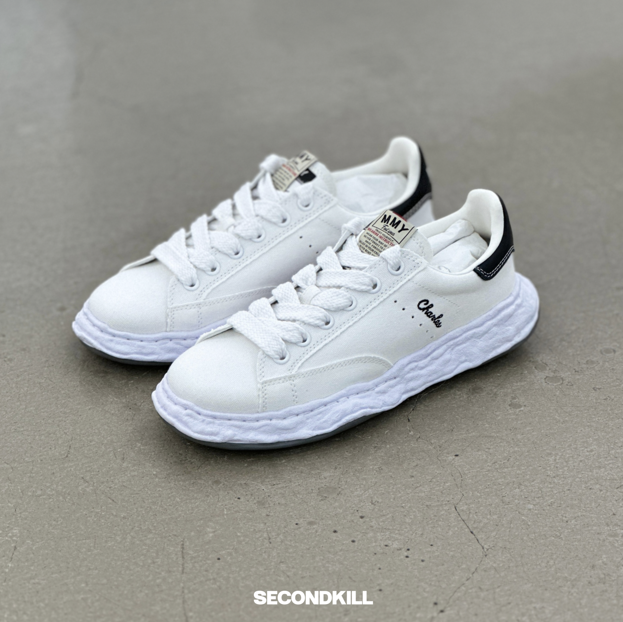 Maison Mihara Yasuhiro Canvas Charles- White l A12FW703