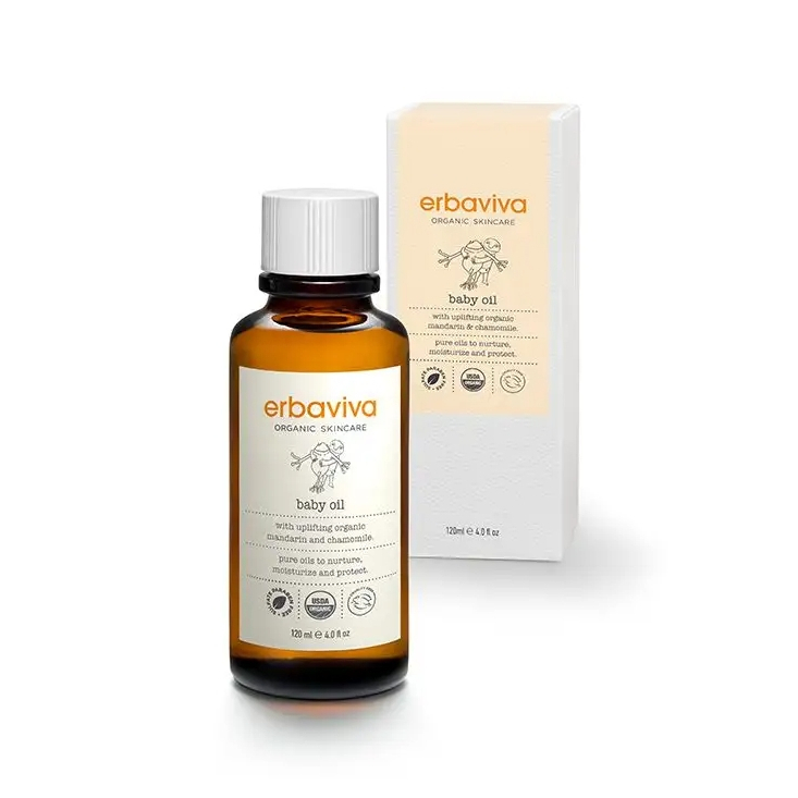 【樂森藥局】 美國 erbaviva USDA 寶寶潤膚油 120ml、嬰兒油(有效:27/05)