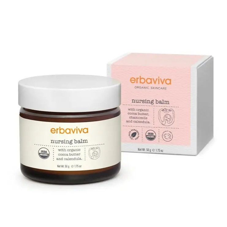 【樂森藥局】 美國 erbaviva USDA 媽咪乳頭舒緩修護膏 50g(有效:27/10)