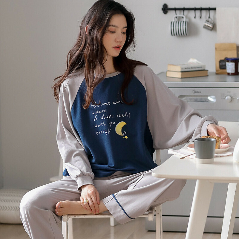 熱推圓領睡衣套裝【M-XXL碼 AM66110】【下單后聯絡客服確認發貨尺碼 】