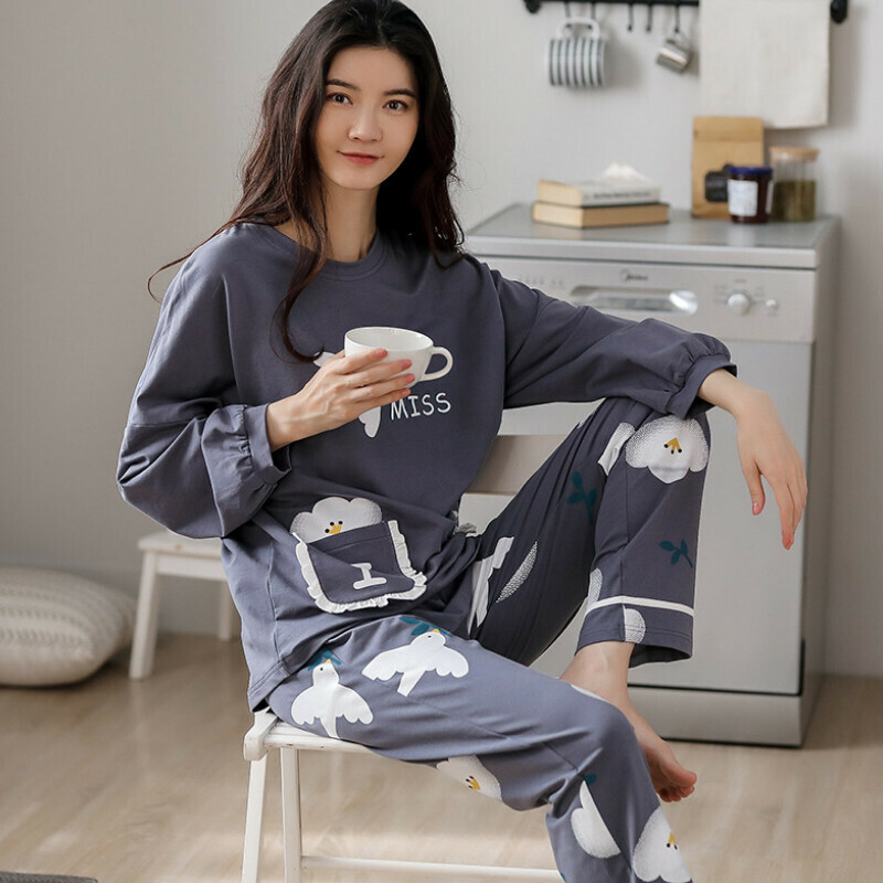 熱推圓領睡衣套裝【M-XXL碼 AM66121】【下單后聯絡客服確認發貨尺碼 】