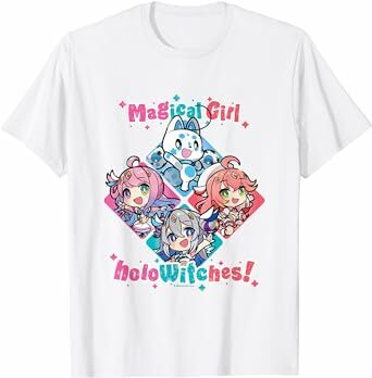 「官方代購」Hololive 魔法少女ホロウィッチ！さくらみこ・天音かなた・姫森ルーナ Tシャツ holoWitches TEE