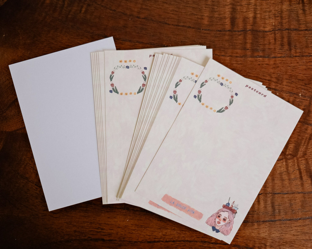 靈感滿滿空白拼貼用明信片 20張入｜甜蜜生活 la dolce vita 臺灣