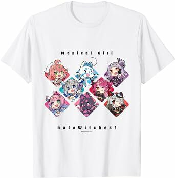 「官方代購」Hololive 魔法少女ホロウィッチ！ Tシャツ holoWitches TEE