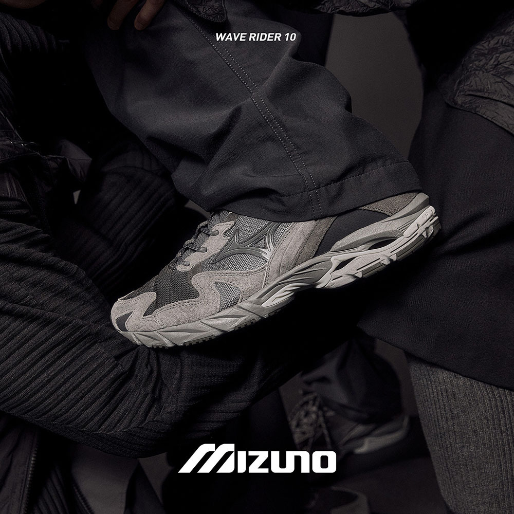 Slow Steady Club x Mizuno Sportstyle Wave Rider 10 Grey 深灰 D1GD240301