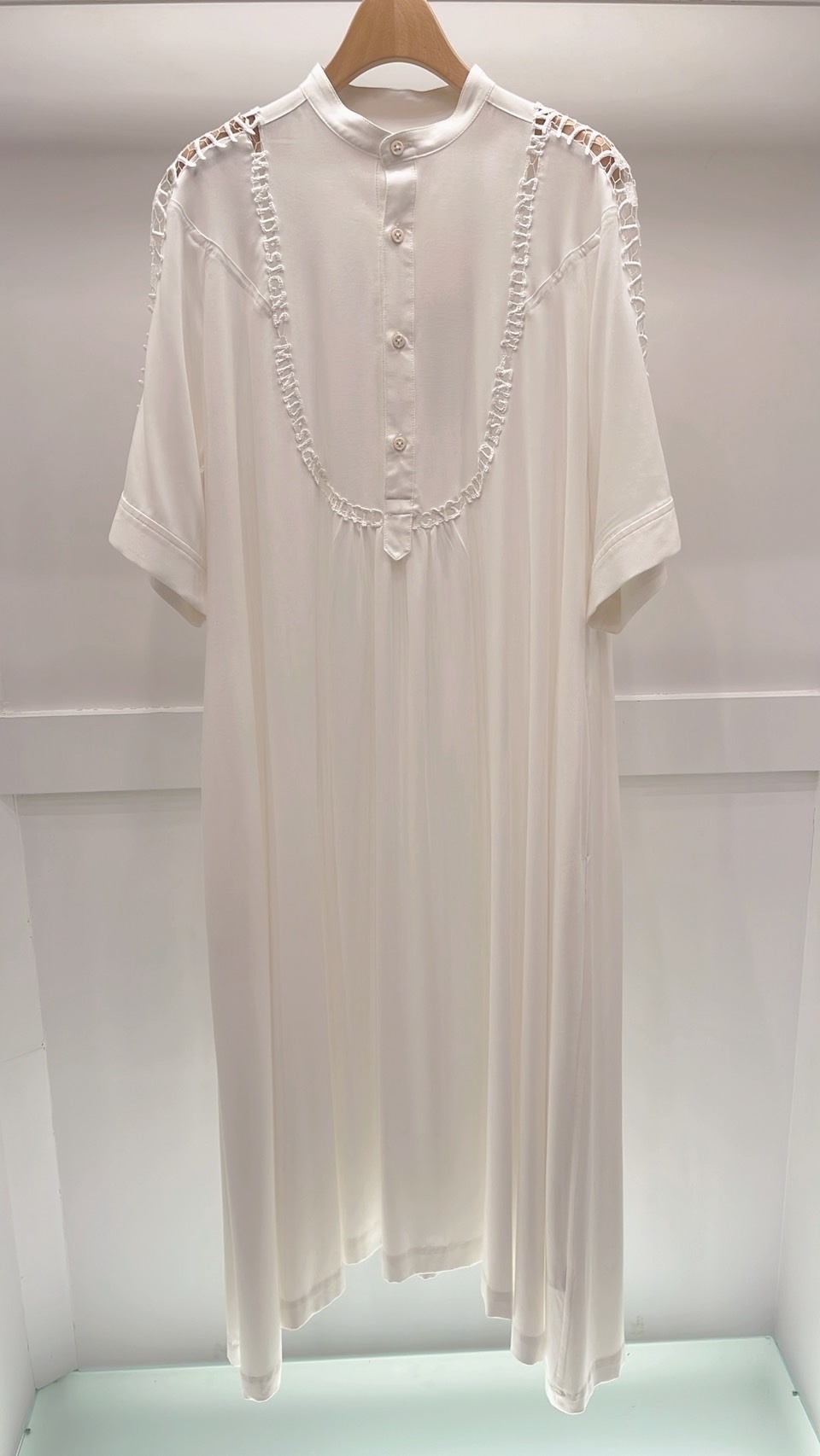 Mint肩蕾絲襯衫洋裝